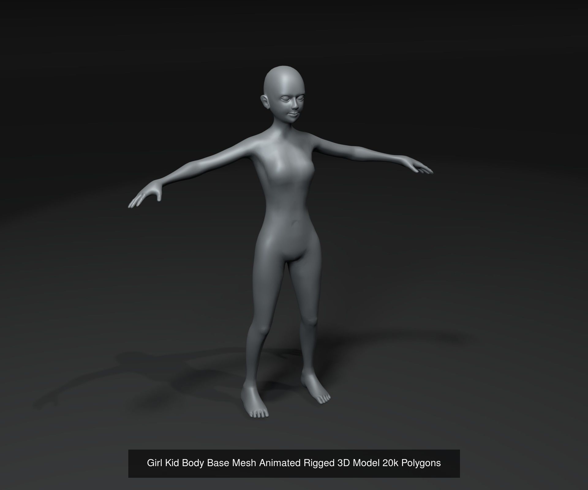 Human Body Base Animated Rigged 3D Model 20k Collection _12