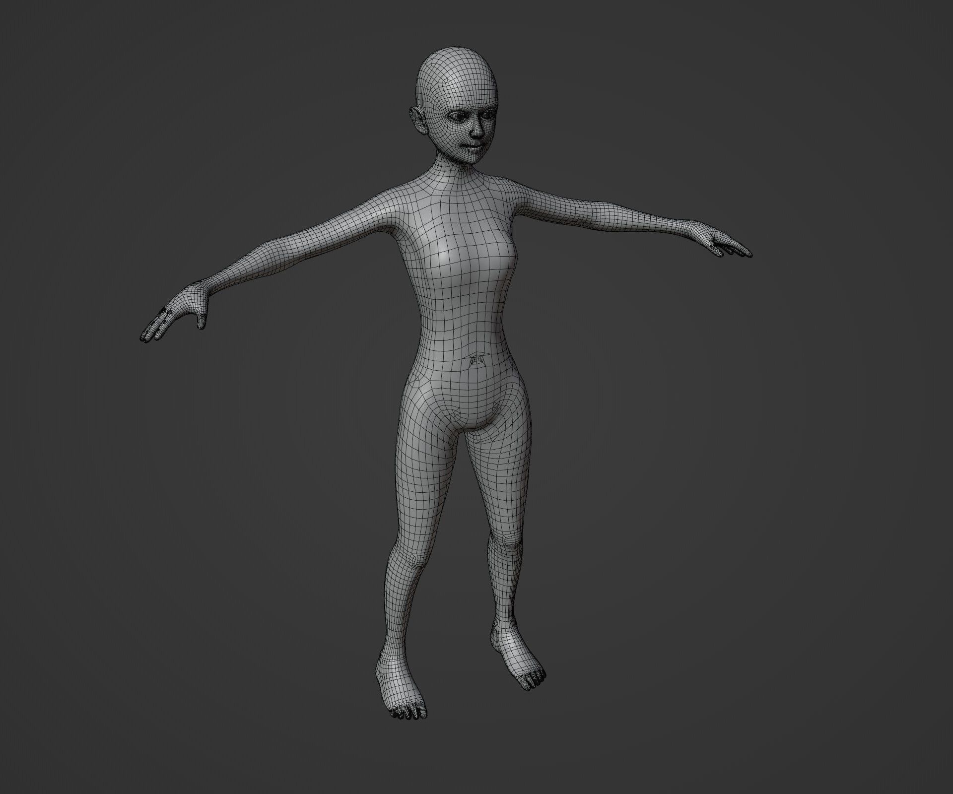 Human Body Base Animated Rigged 3D Model 20k Collection _77