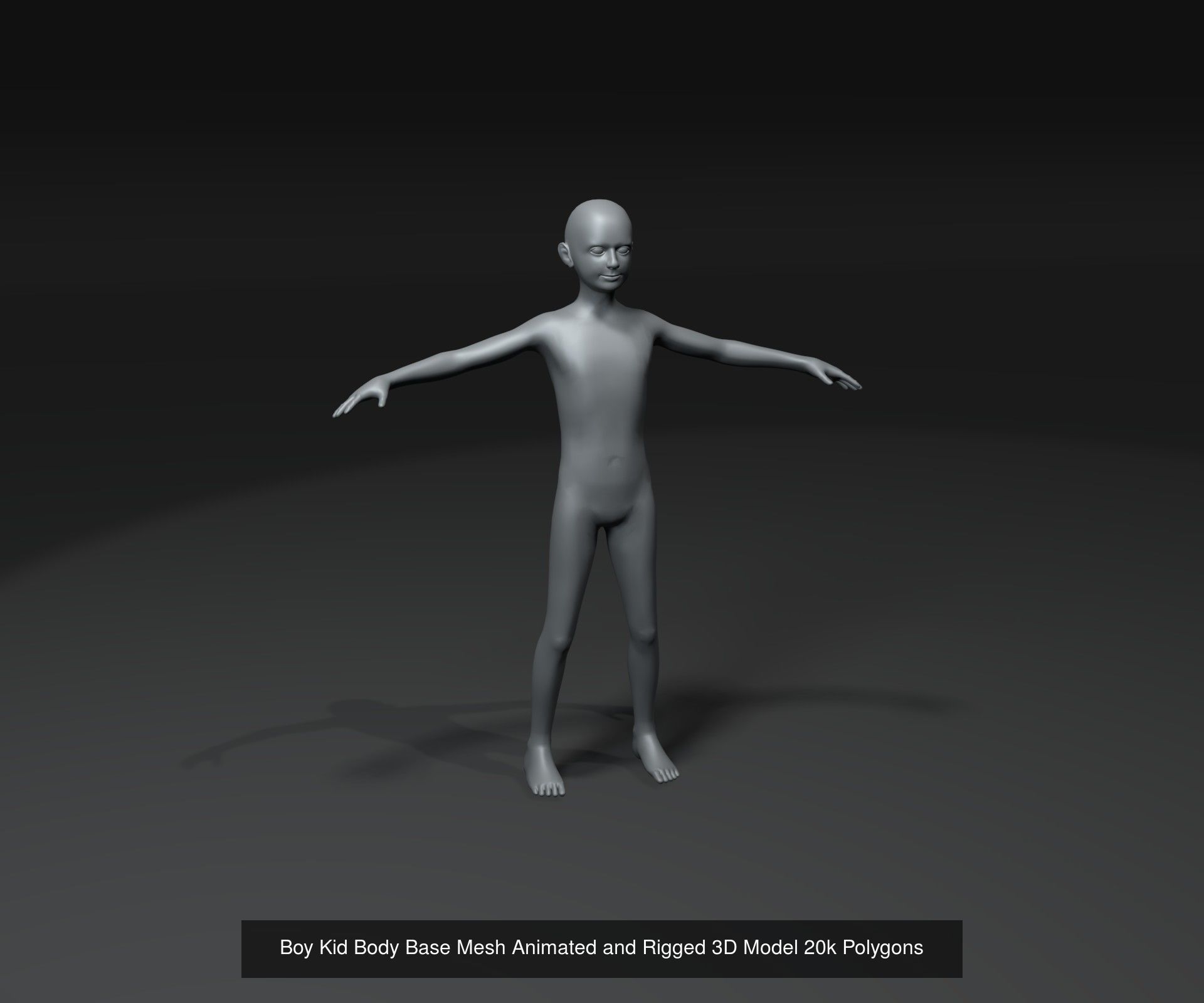 Human Body Base Animated Rigged 3D Model 20k Collection _10