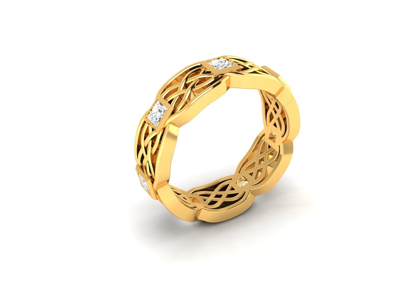 Women Solitaire Ring 3dm stl obj fbx Render Details 3D print model_12