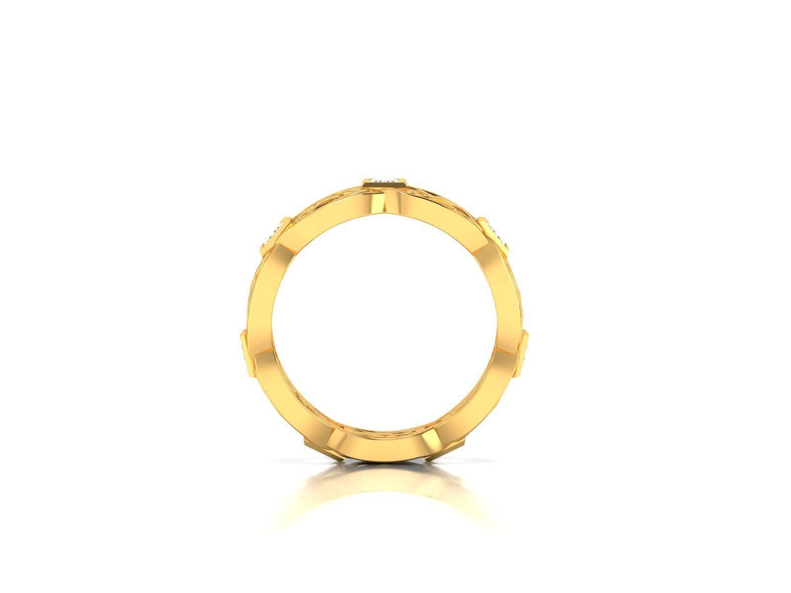 Women Solitaire Ring 3dm stl obj fbx Render Details 3D print model_8
