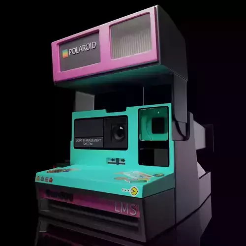 Polaroid camera 3D model