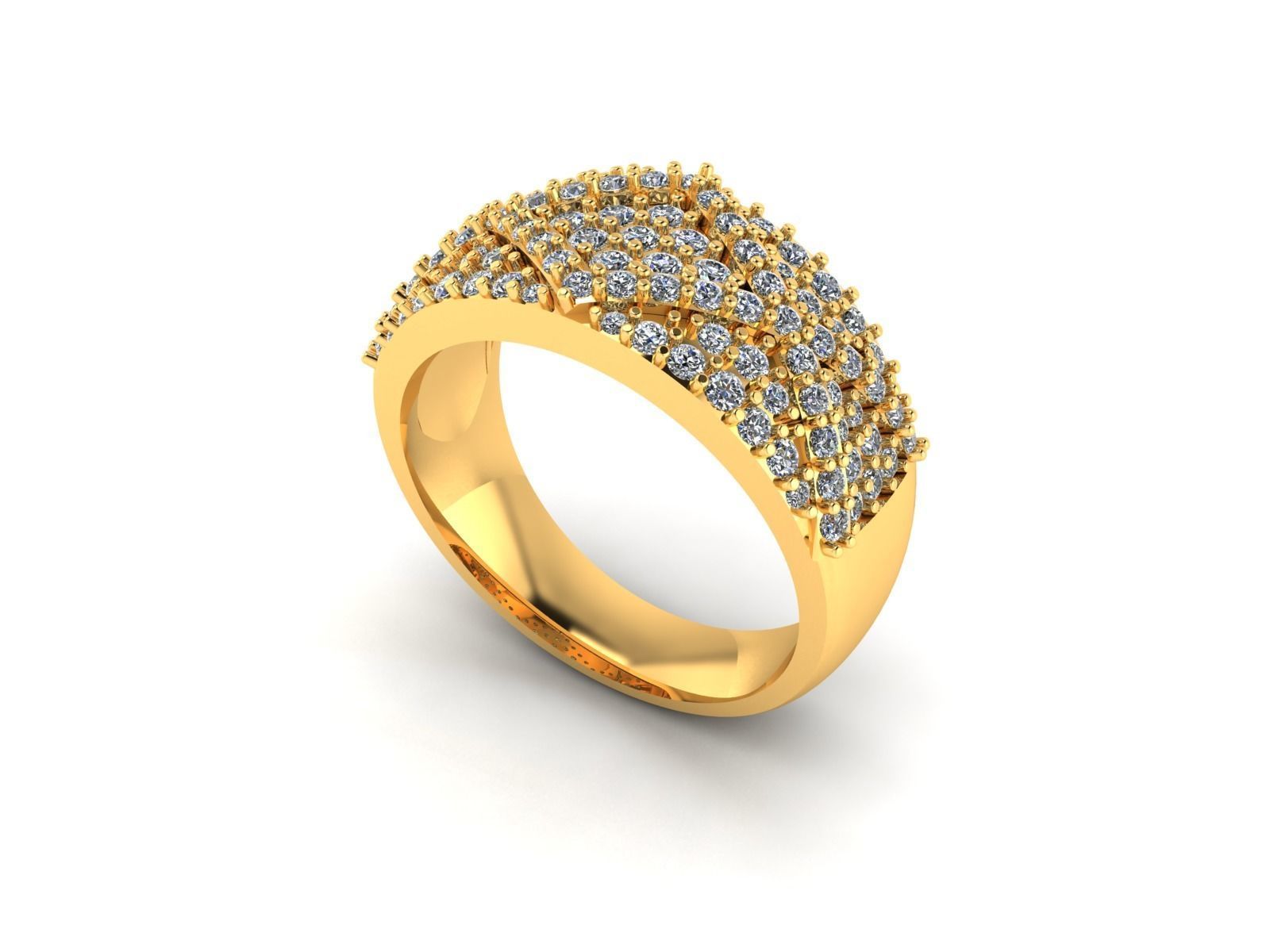 Women Solitaire Ring 3dm stl obj fbx Render Details 3D print model_5