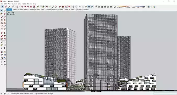Sketchup Residential Complex S3