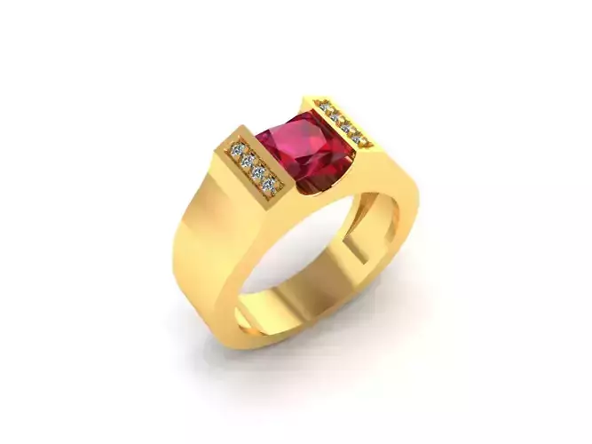 Women Solitaire Ring 3dm stl obj fbx Render Details