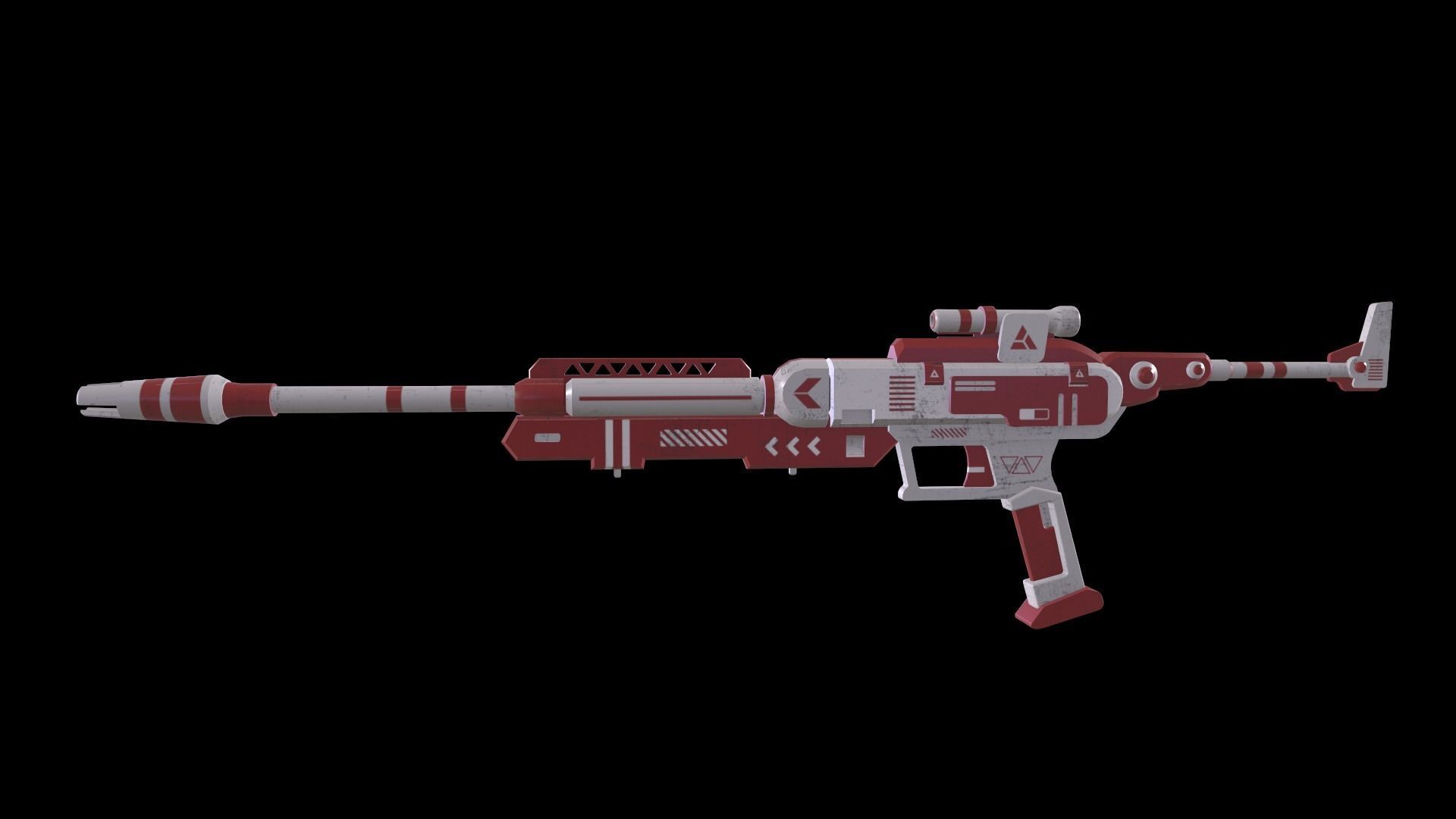 Sci-Fi Blaster Pack Low-poly 3D model Low-poly 3D model_7