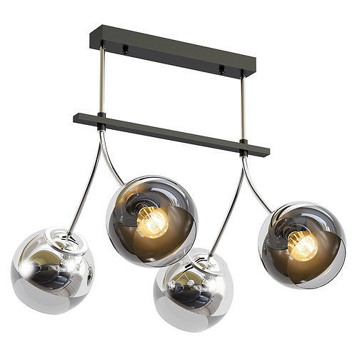 arezzo-52553-0 three sphere pendant light in chrome 3D model