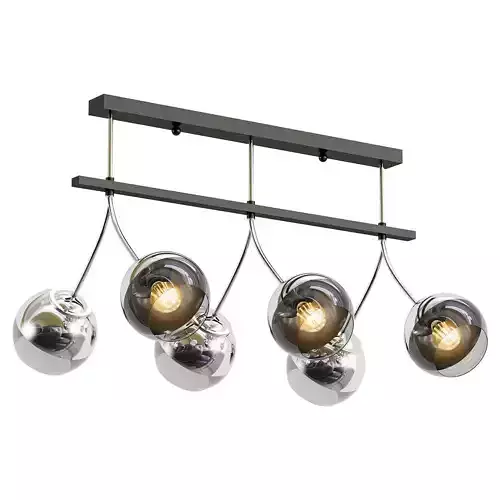 ritter-arezzo-52554-7 three glass ball lights hanging from metal fixture