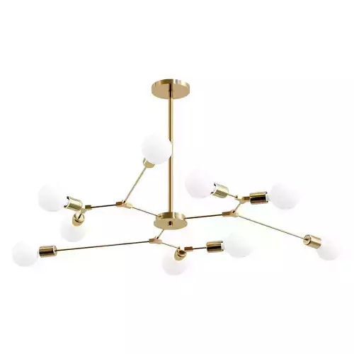 Yansy-Pendant-Light modern brass chandelier with globes
