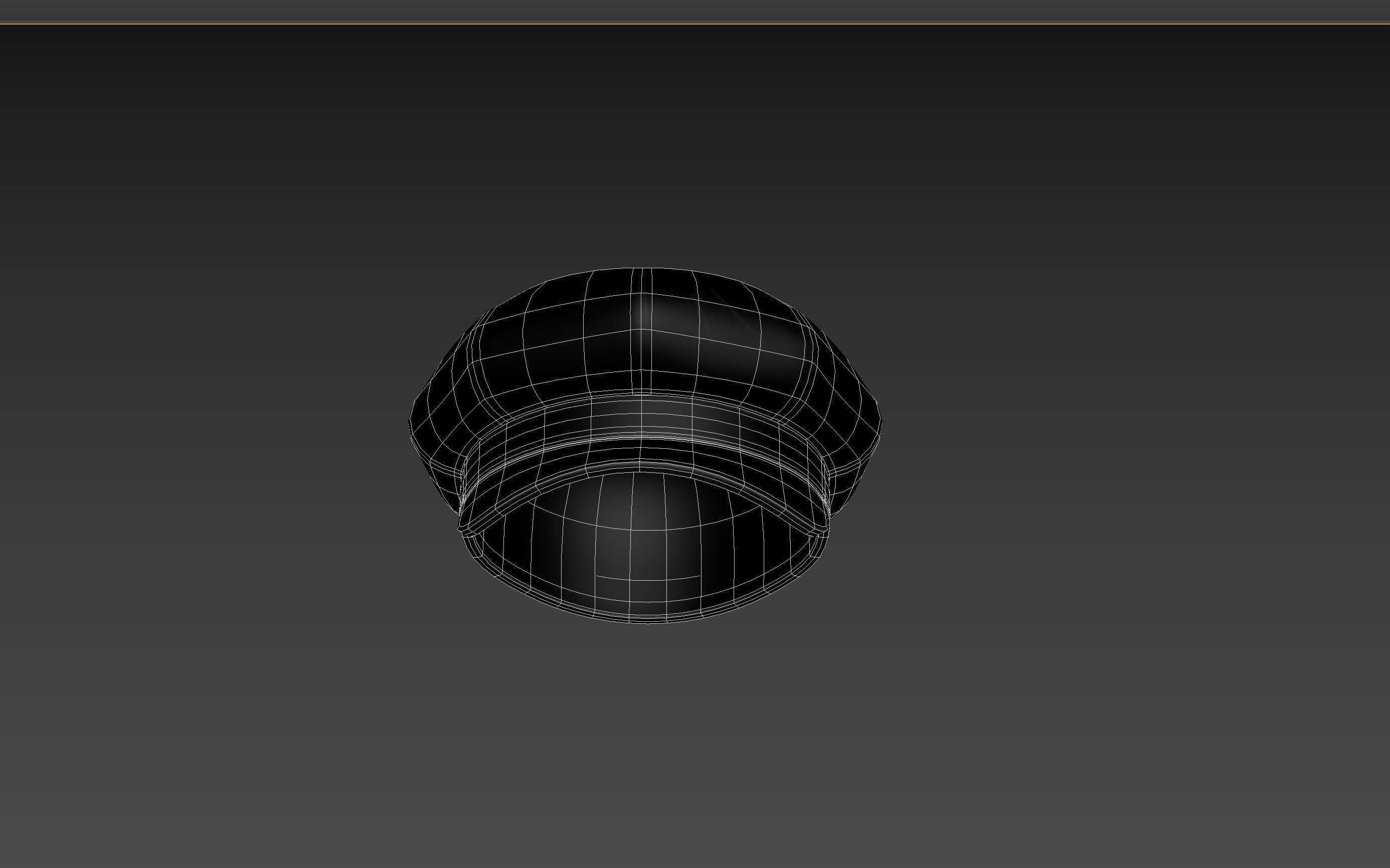 Prop093 Latex Beret Hat 3D model_13