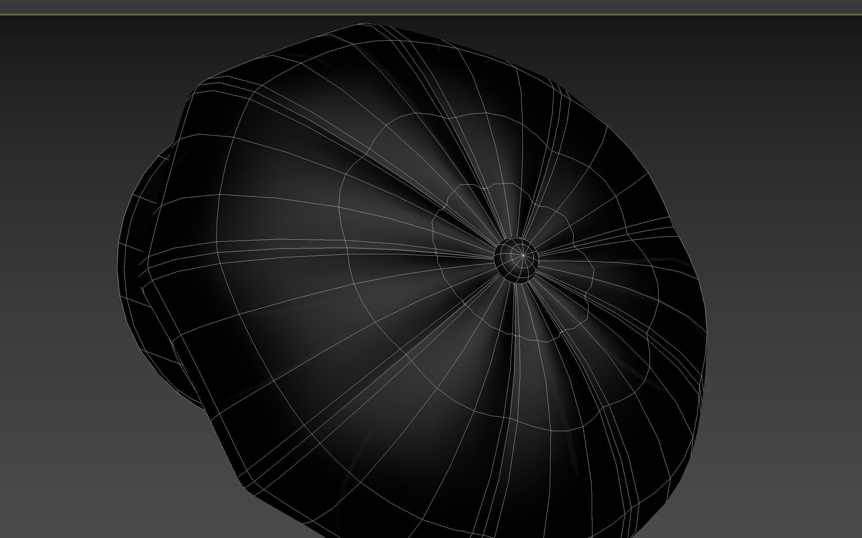 Prop093 Latex Beret Hat 3D model_25