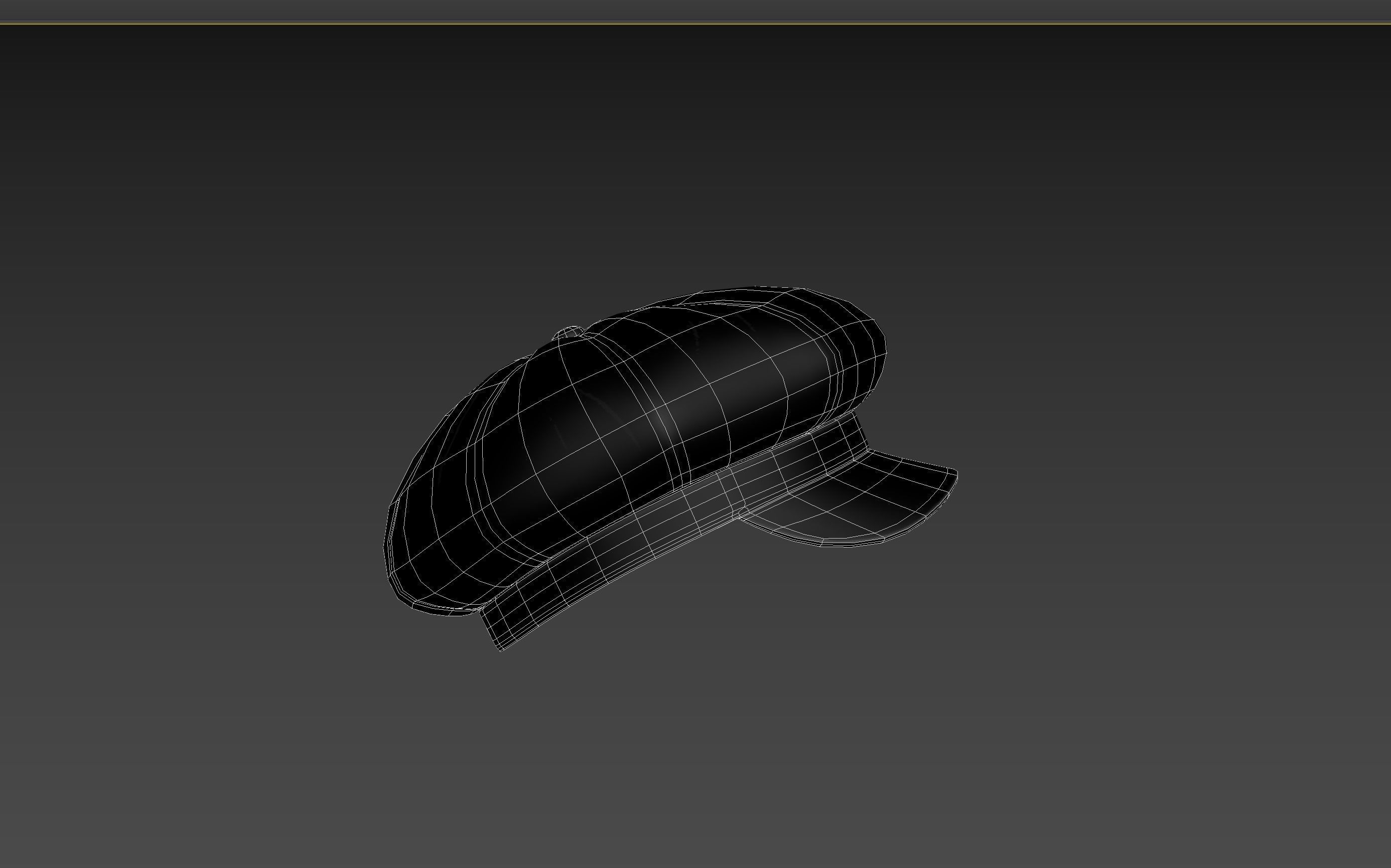 Prop093 Latex Beret Hat 3D model_17