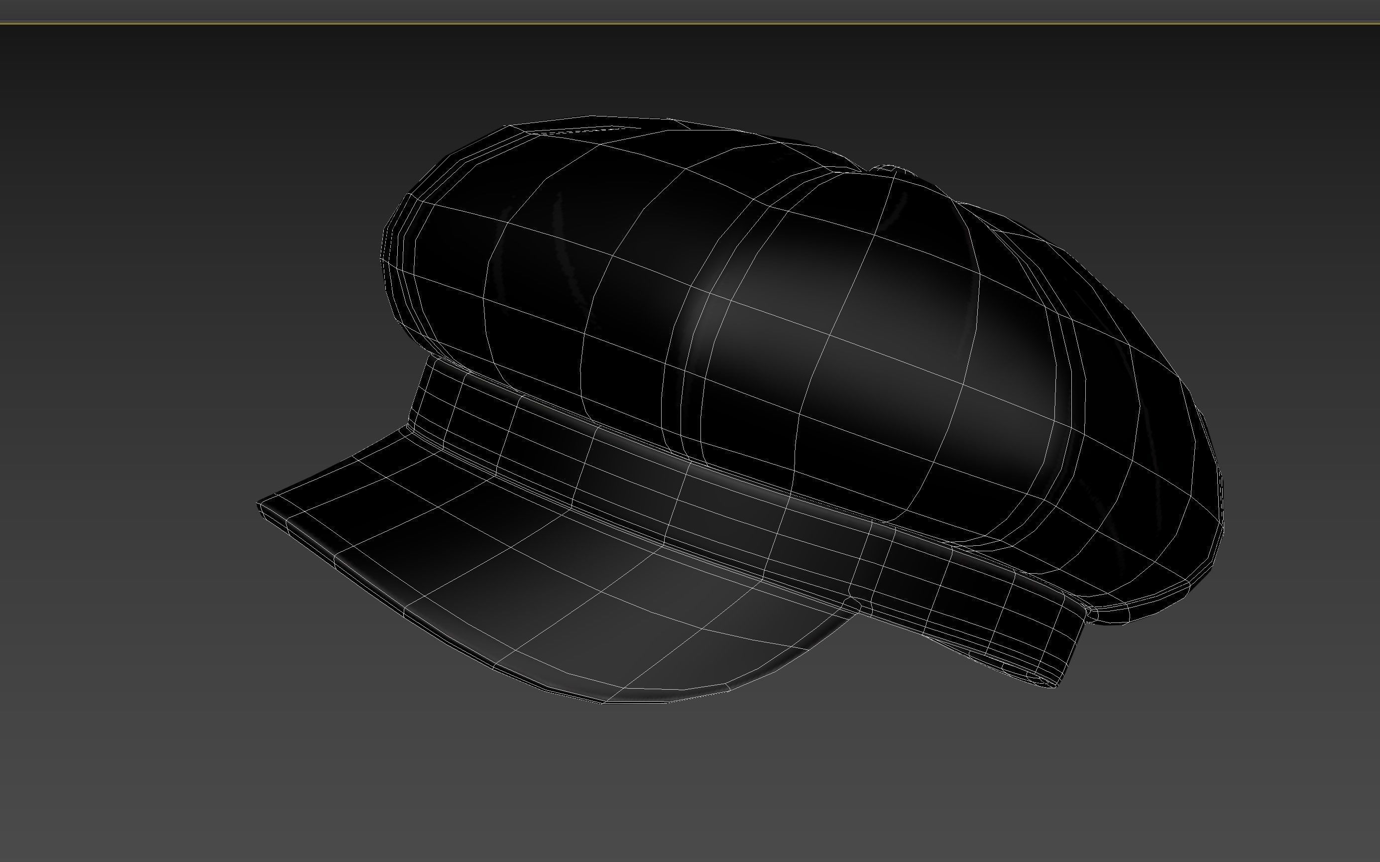 Prop093 Latex Beret Hat 3D model_24