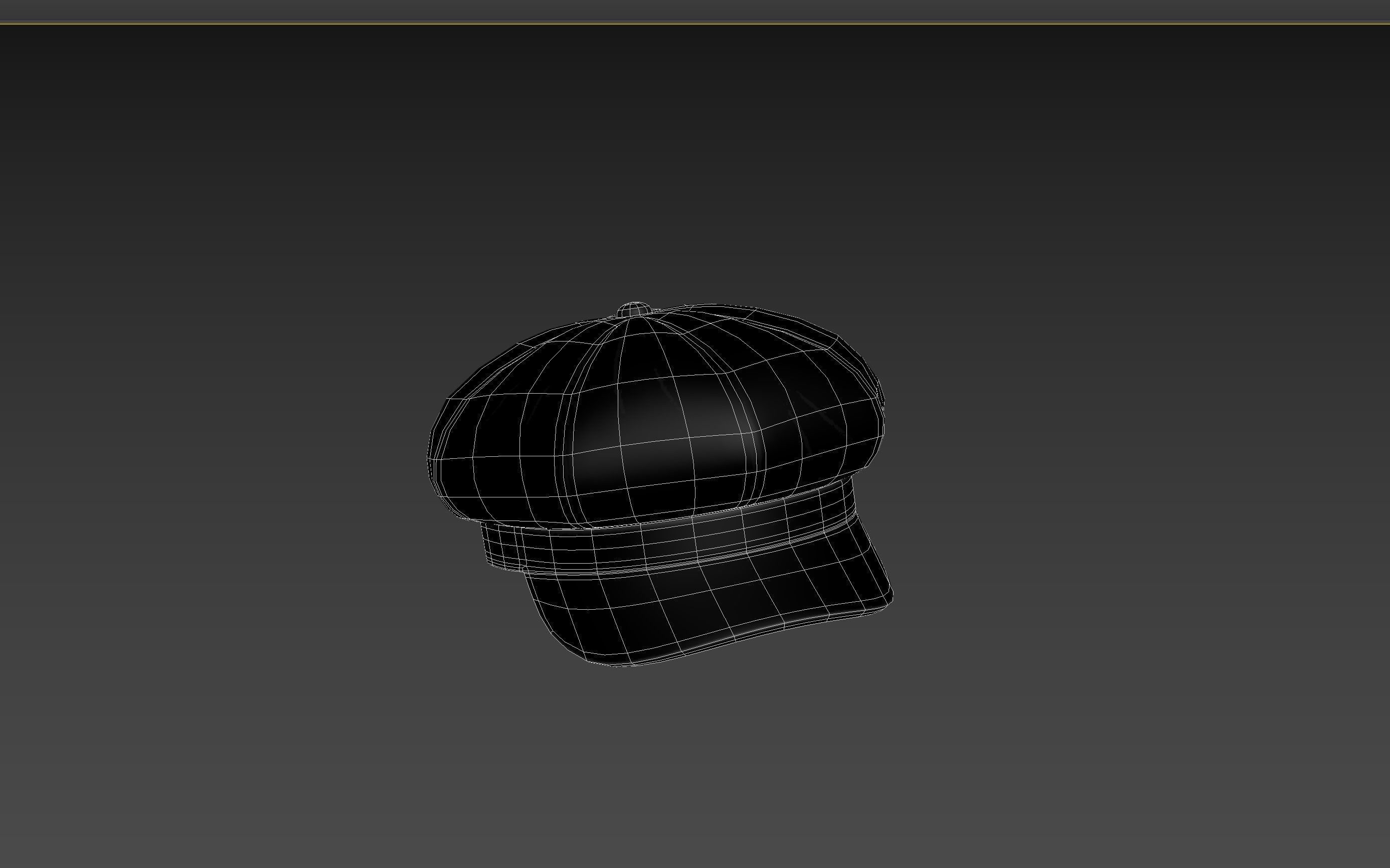 Prop093 Latex Beret Hat 3D model_15