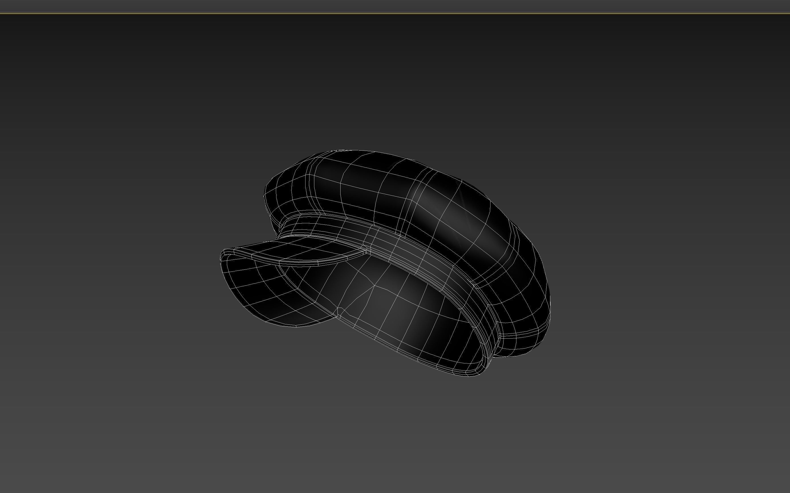 Prop093 Latex Beret Hat 3D model_23