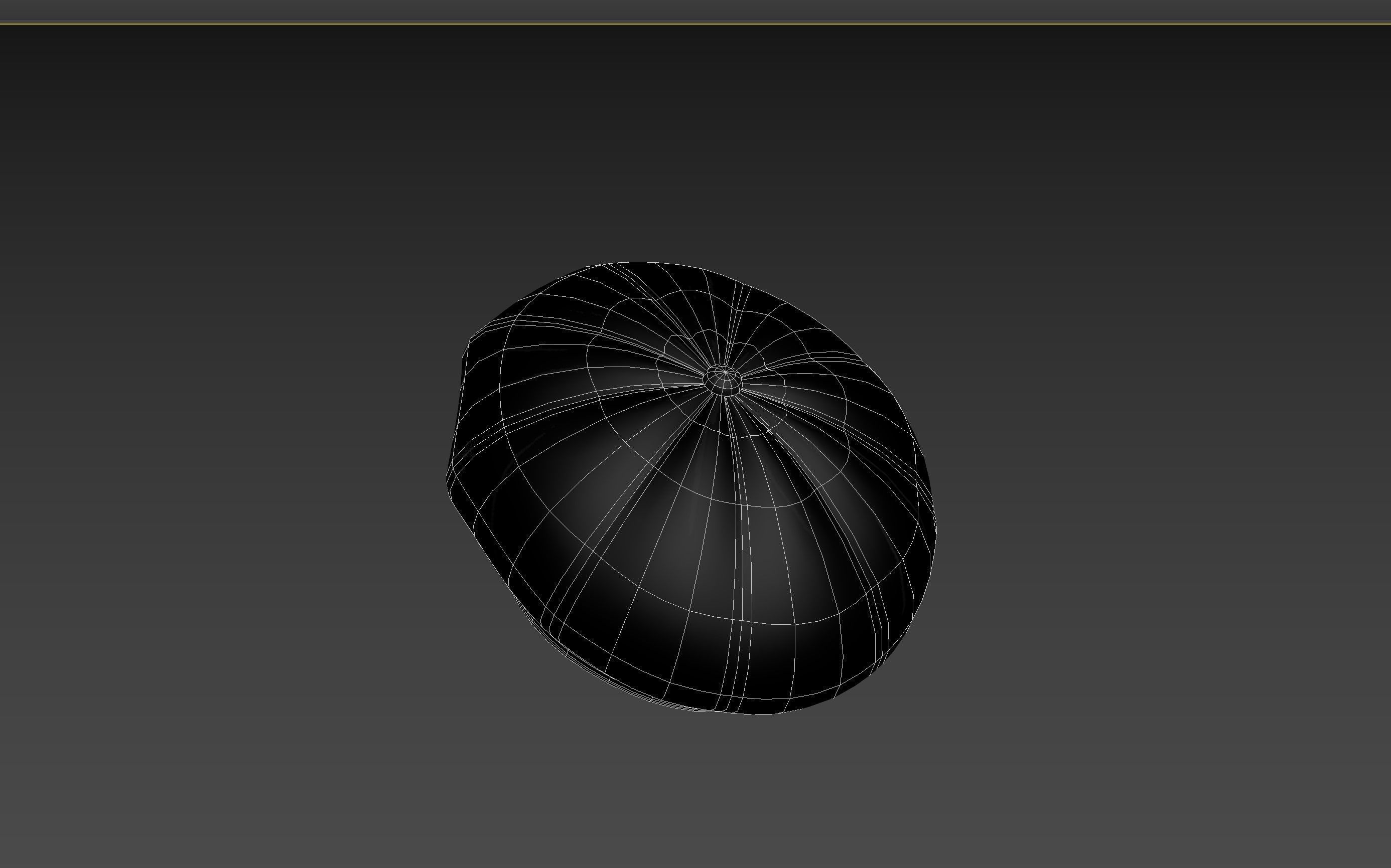 Prop093 Latex Beret Hat 3D model_21