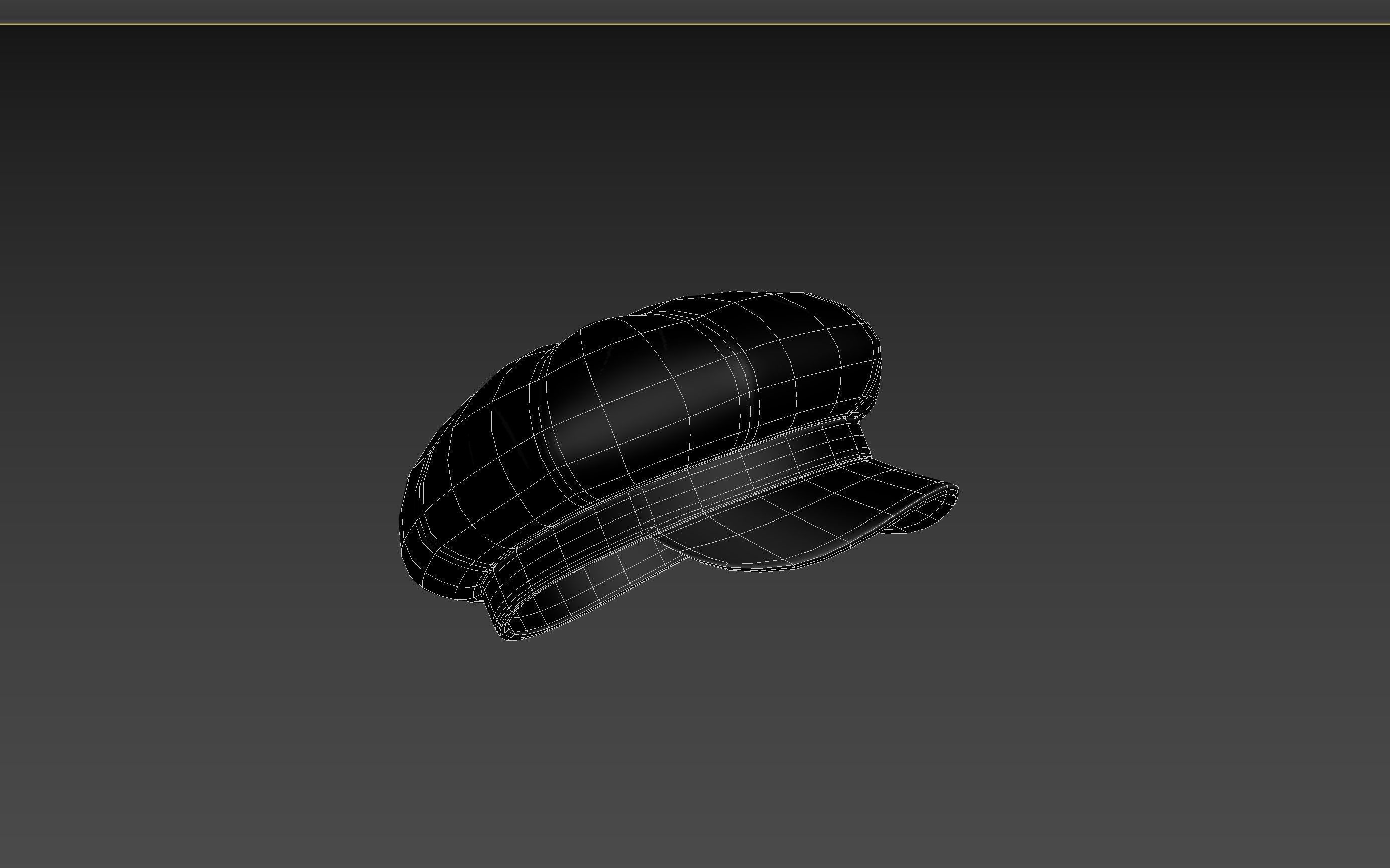 Prop093 Latex Beret Hat 3D model_16