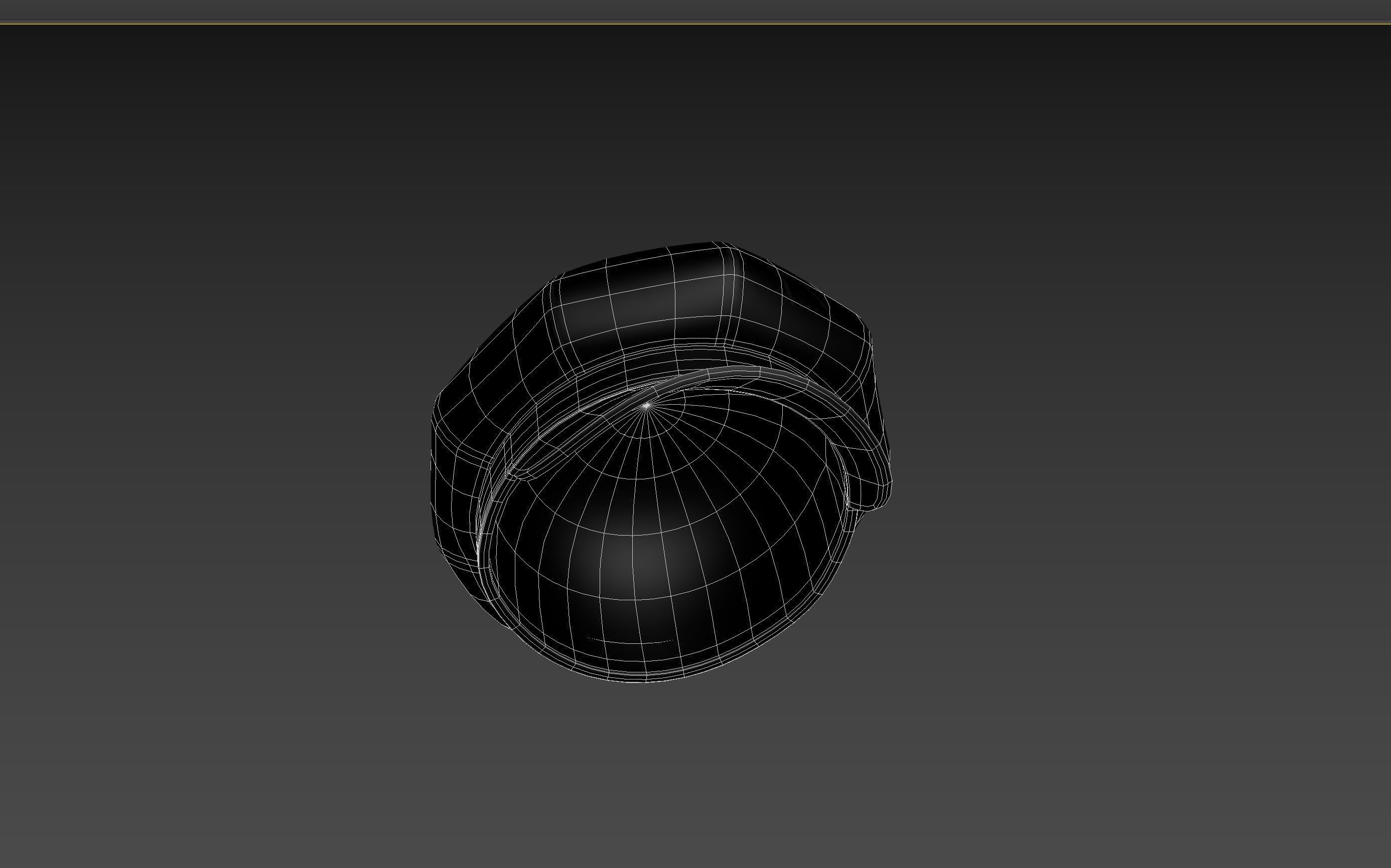 Prop093 Latex Beret Hat 3D model_14