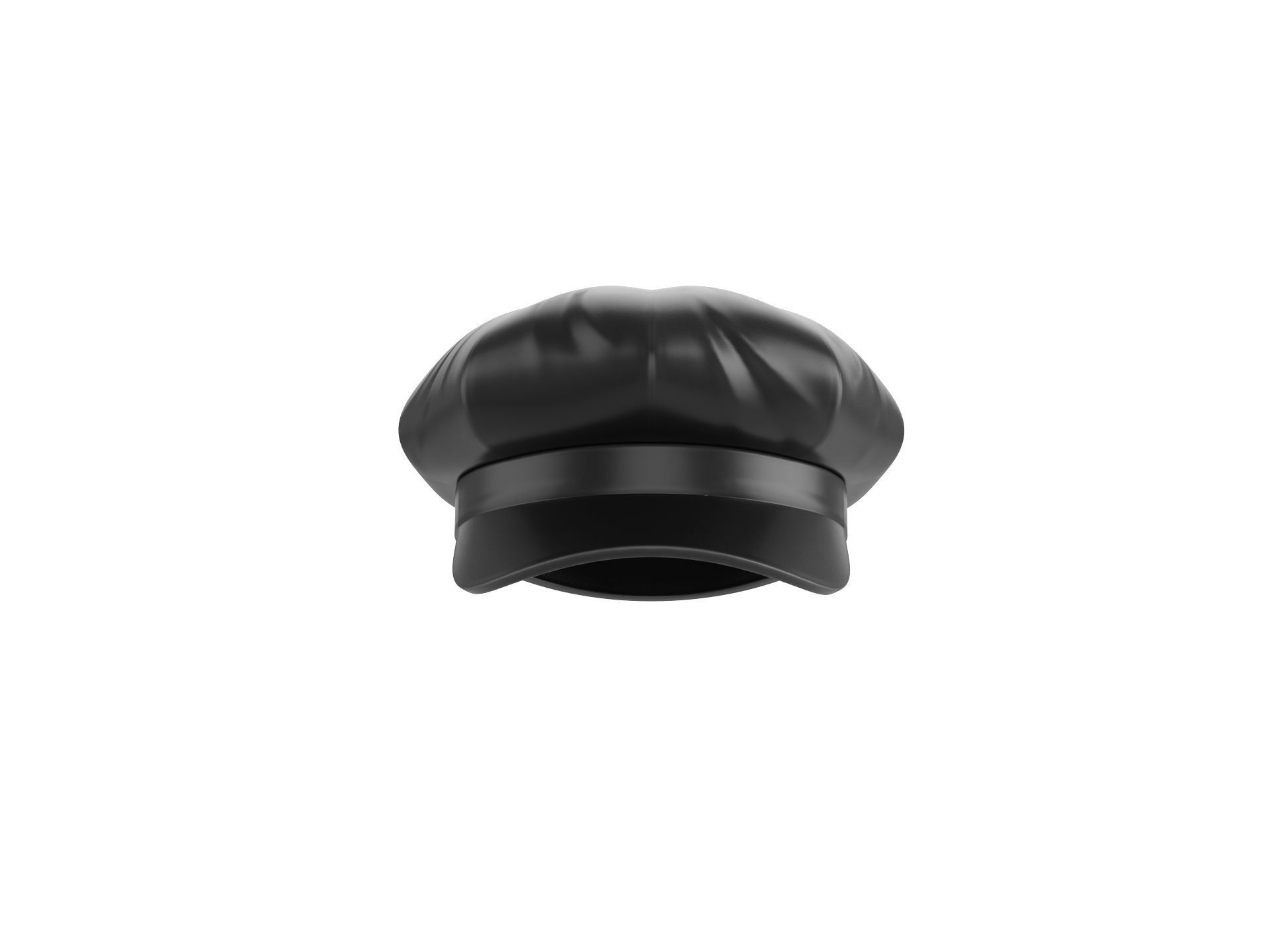 Prop093 Latex Beret Hat 3D model_1