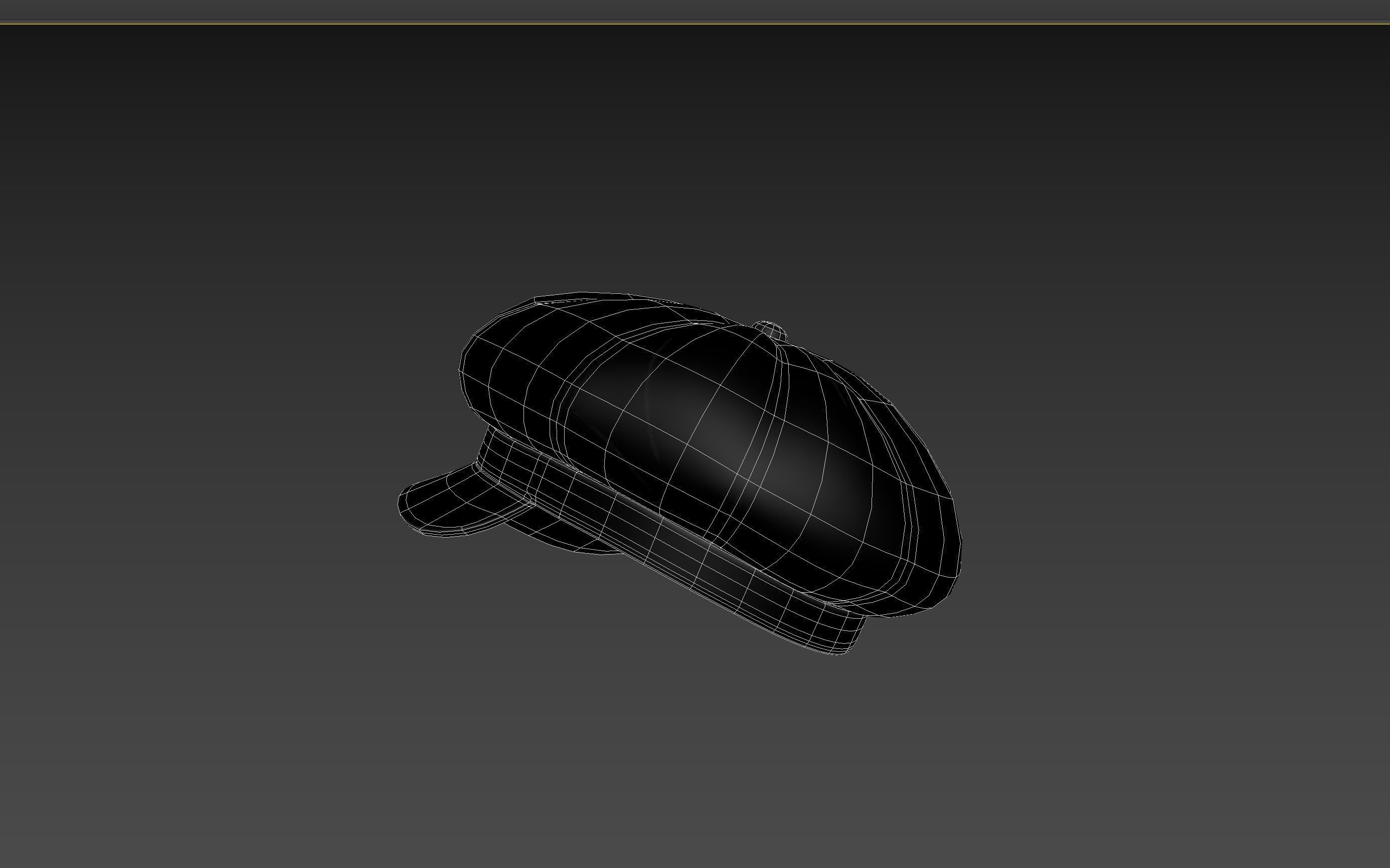 Prop093 Latex Beret Hat 3D model_22