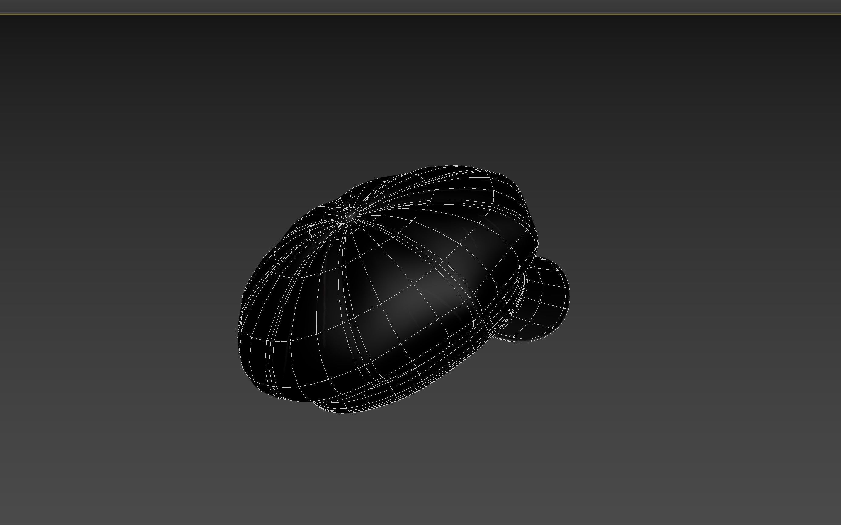 Prop093 Latex Beret Hat 3D model_18