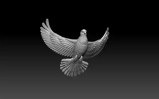 dove 1 flying 3D print model
