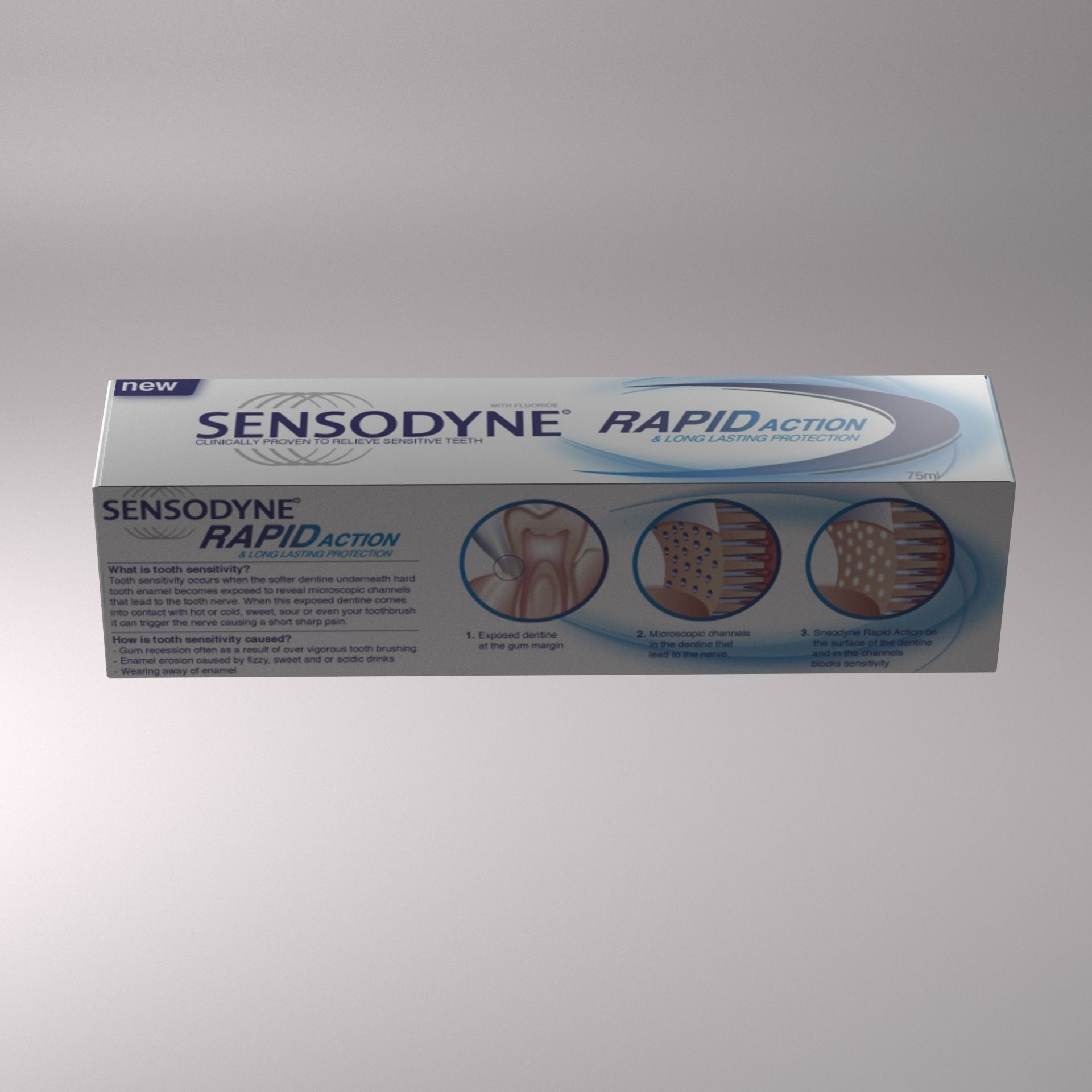 tooth paste 3D model_2