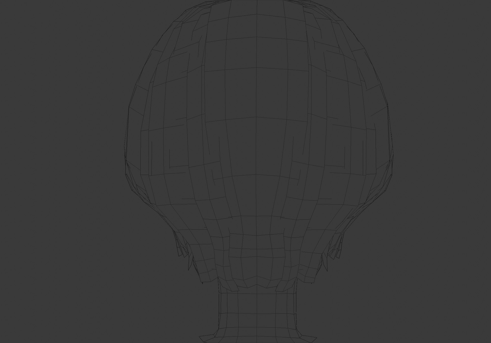 hairstyle in 4 colors Low-poly 3D model_9