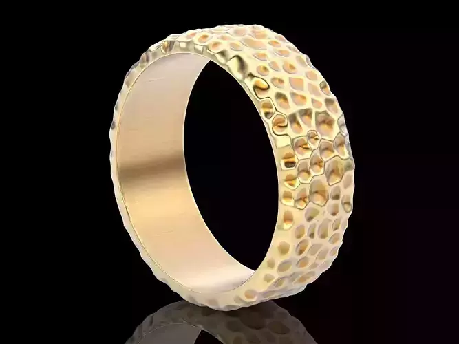 Hammer ring  gold  printable jewelry 3D model