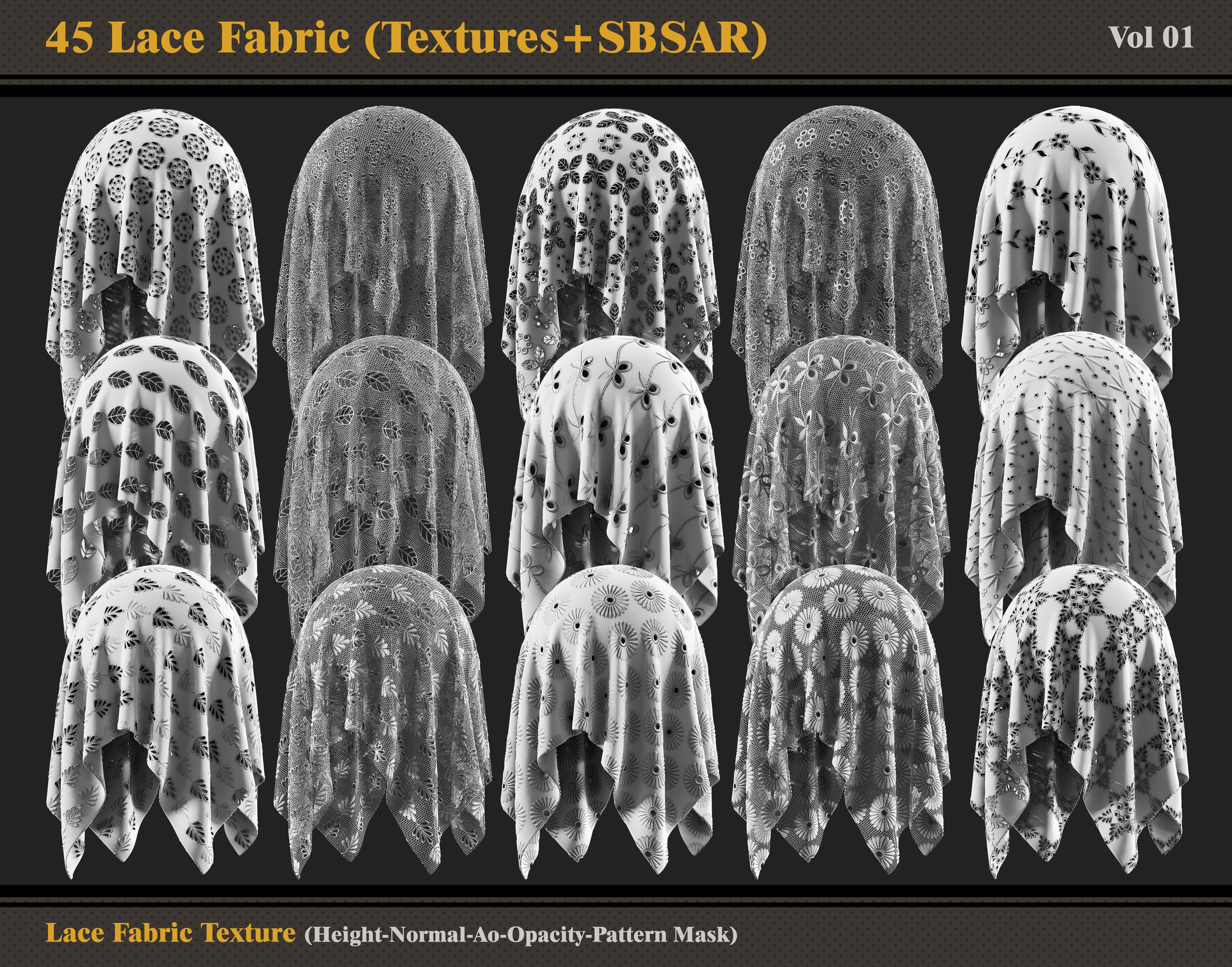 45 Lace Fabric-Textures and SBSAR Texture_3