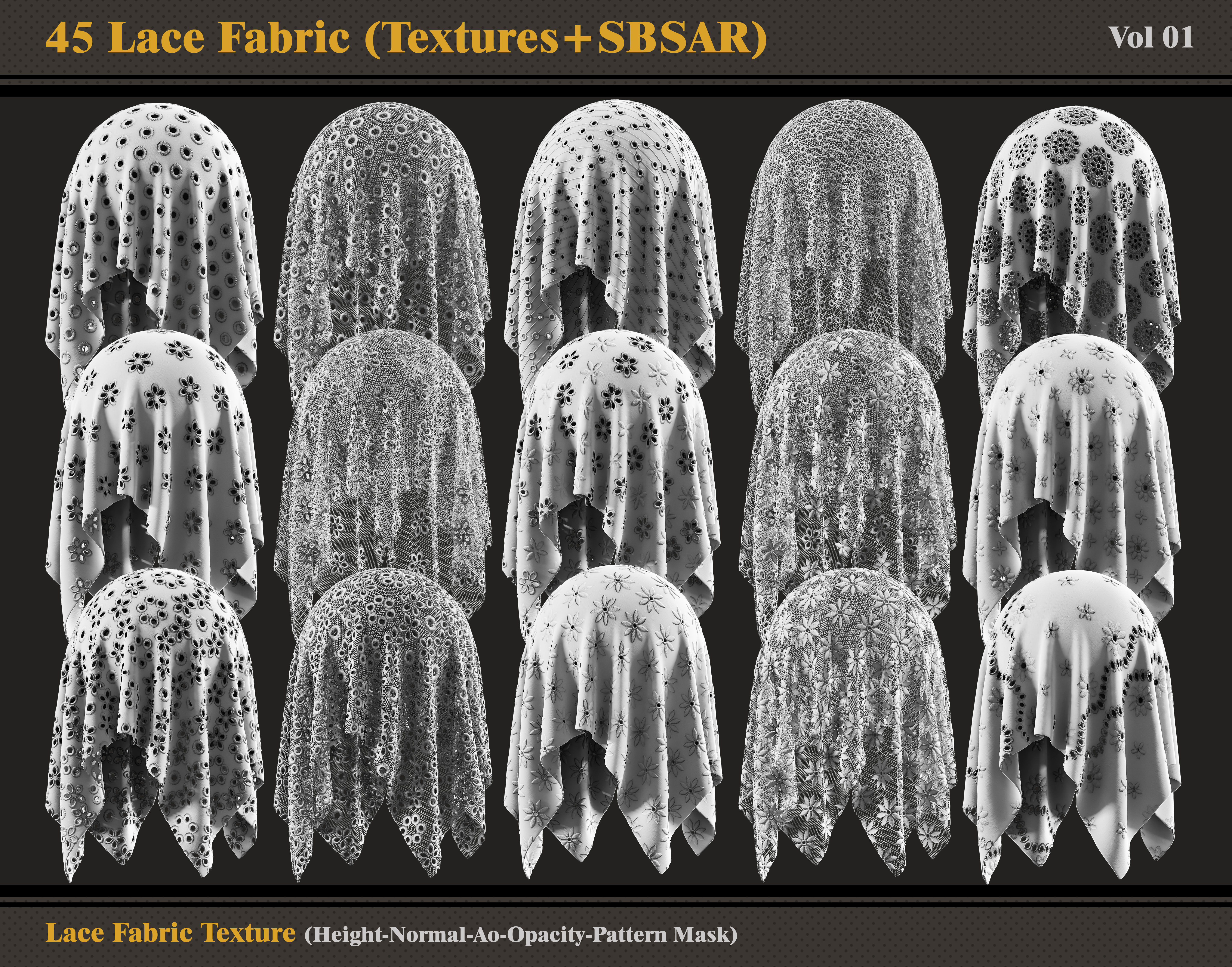 45 Lace Fabric-Textures and SBSAR Texture_1