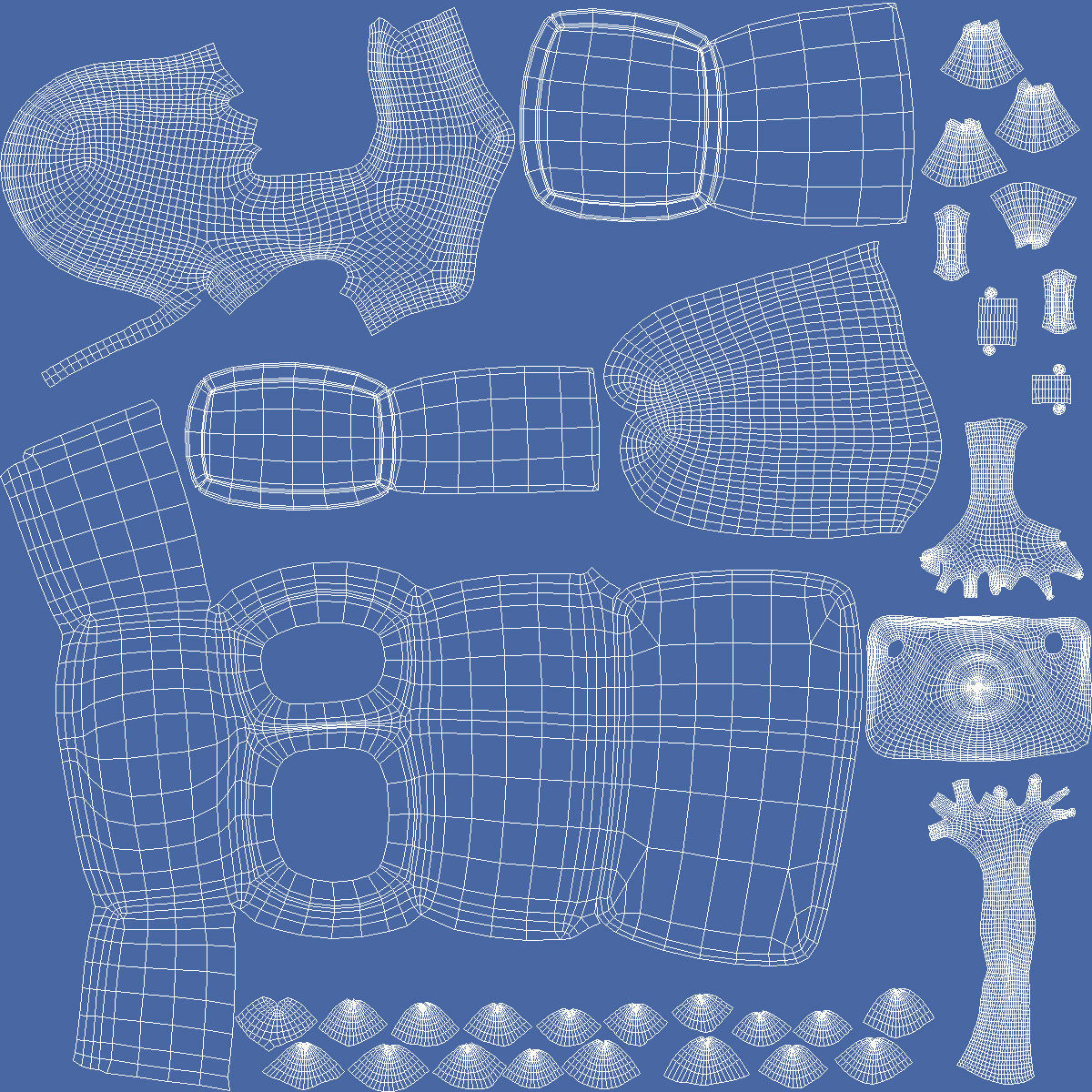 Evil fridge low poly Low-poly 3D model_10