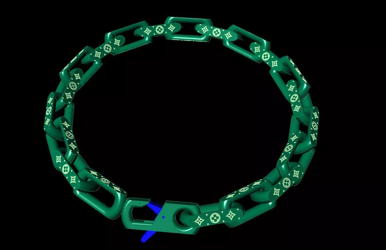 LV Bracelet 3d print 3D print model_0