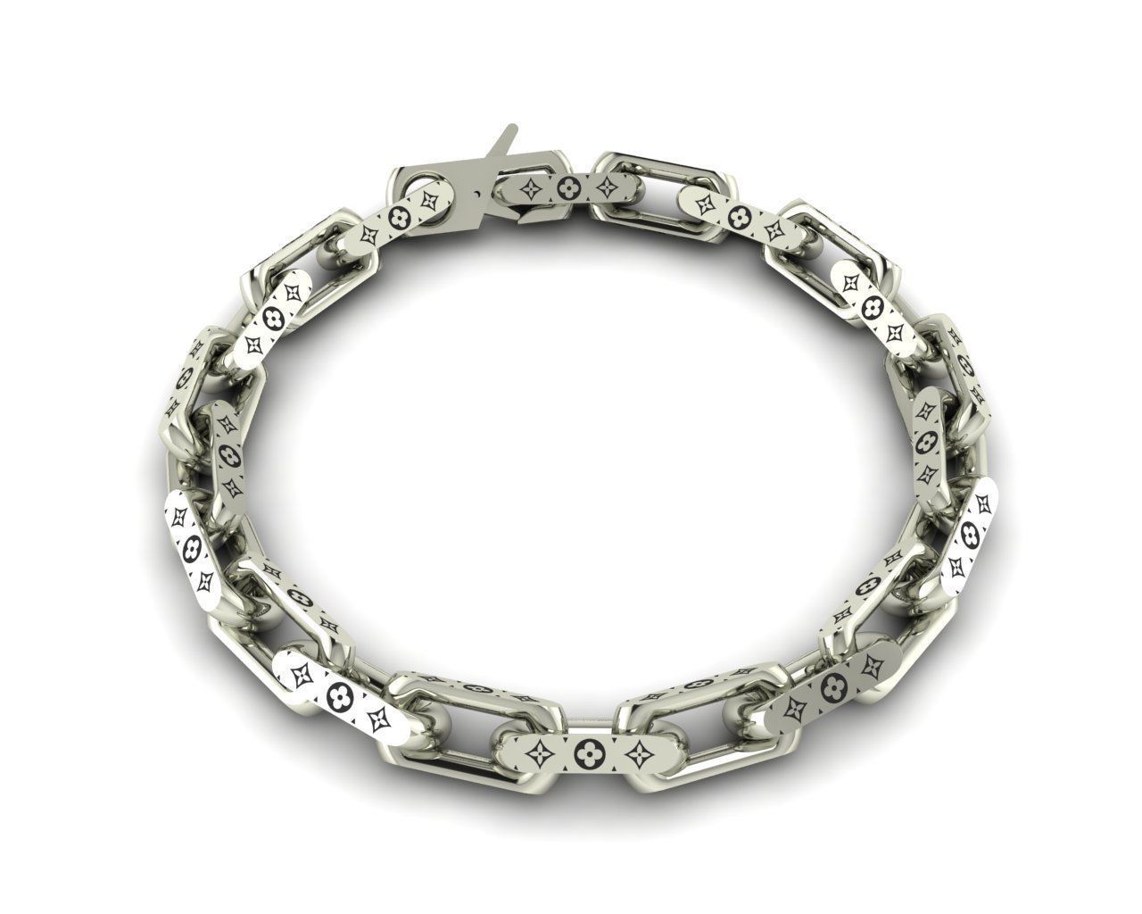 LV Bracelet 3d print 3D print model_3