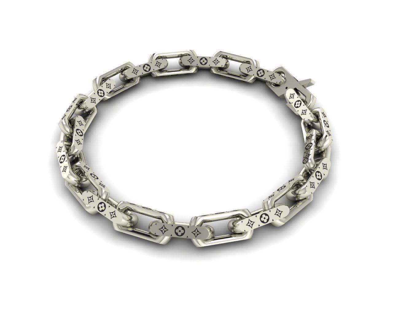 LV Bracelet 3d print 3D print model_4