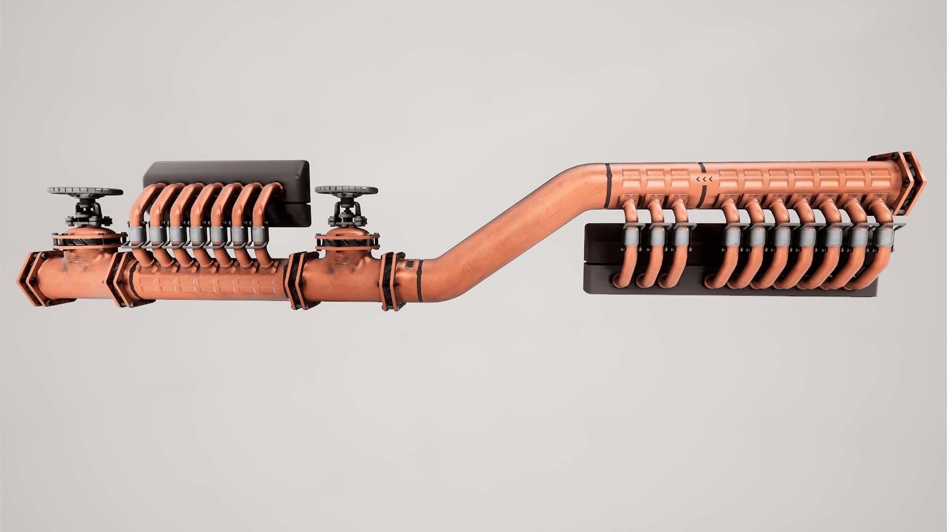 Modular Sci-Fi corridor vol 1 PBR Low-poly 3D model_25