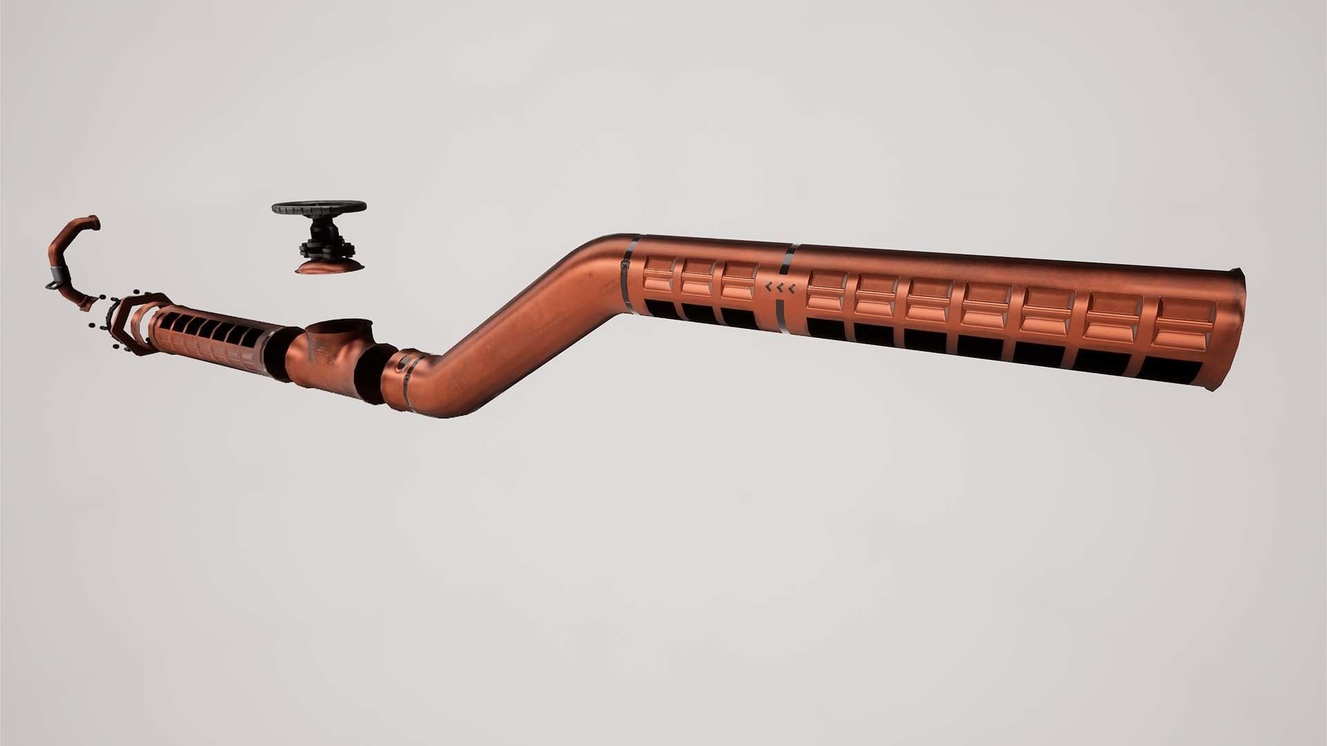 Modular Sci-Fi corridor vol 1 PBR Low-poly 3D model_30