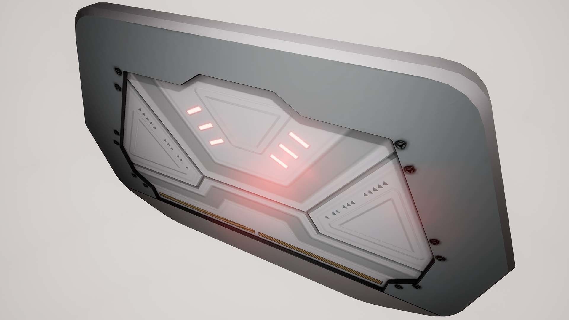 Modular Sci-Fi corridor vol 1 PBR Low-poly 3D model_15