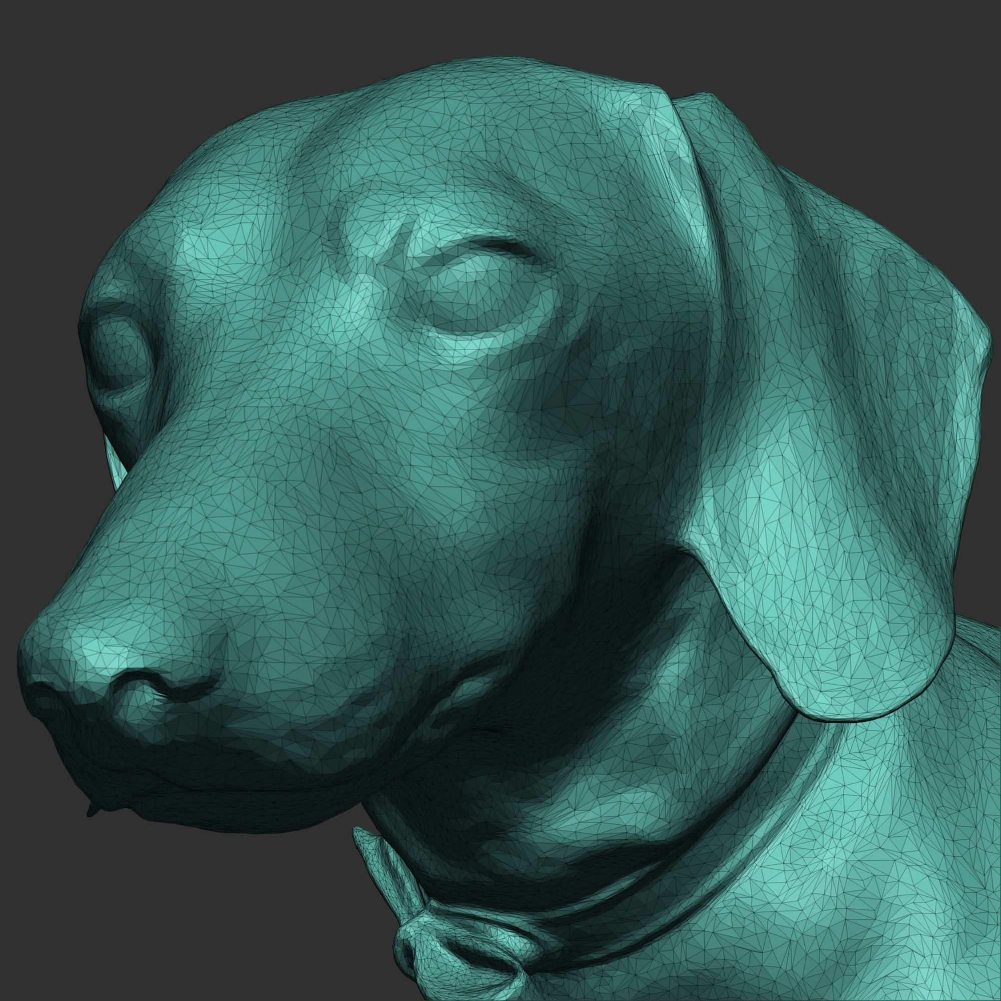 Dachshund dog 26 Low-poly 3D model_8
