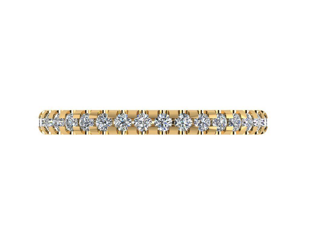 Ring157 gold diamond eternity ring 3D print model_1