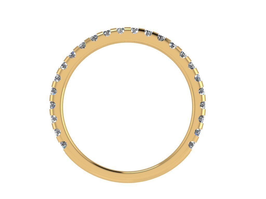Ring157 gold diamond eternity ring 3D print model_2