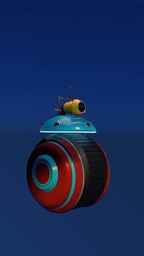 droid with camera 3D model