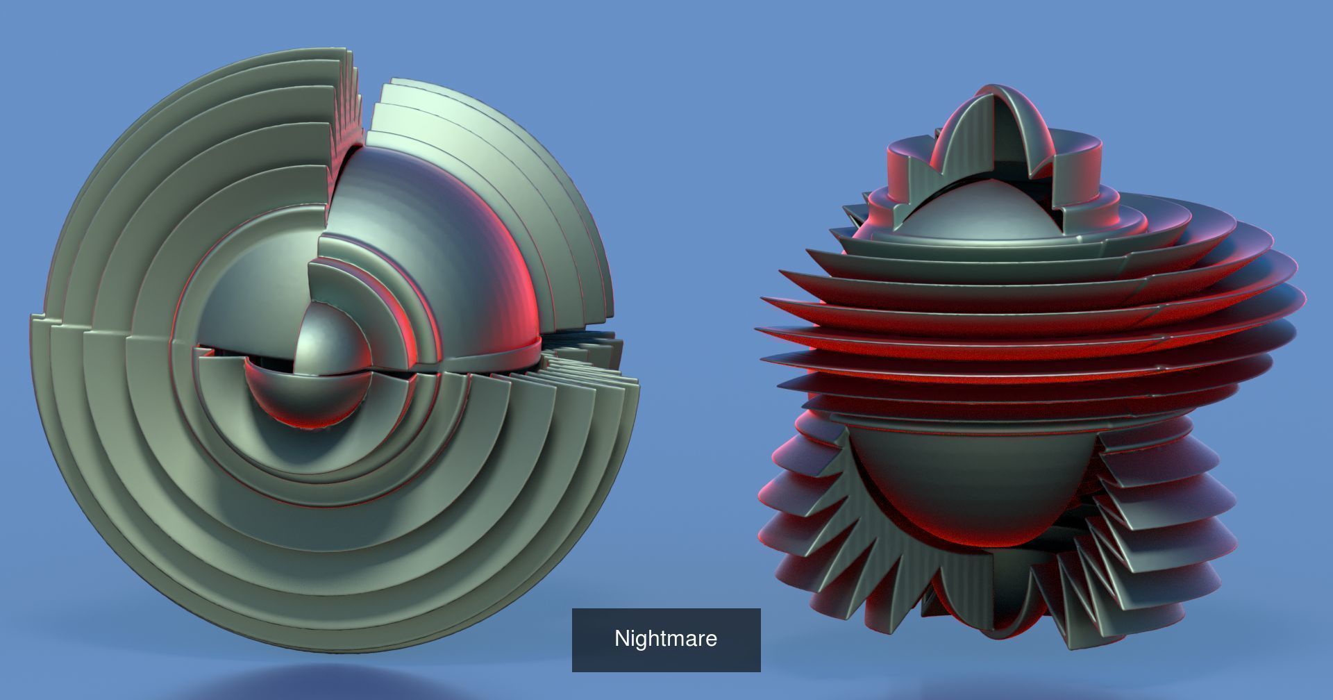 32 Abstract forms 3D Model Collection_13