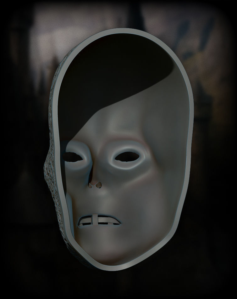 Death Eater mask Harry Potter 3D print model_5