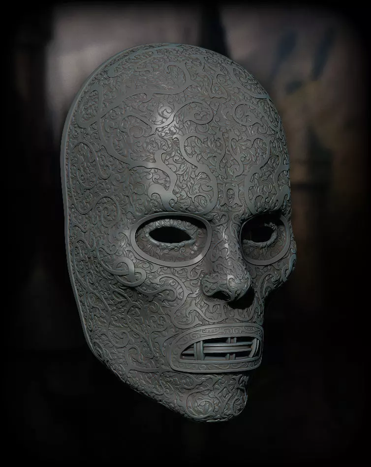 Death Eater mask Harry Potter 3D print model_0