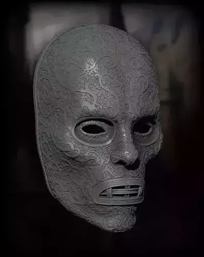 Death Eater mask Harry Potter 3D print model