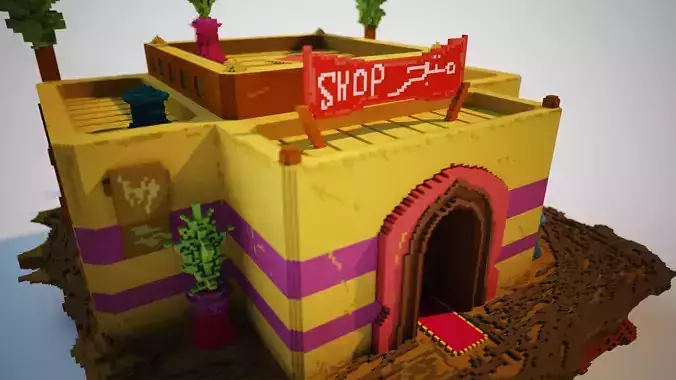 3D Voxel Arabian PotShop
