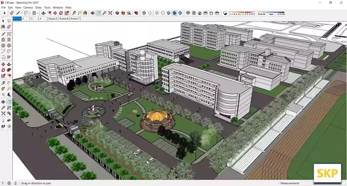 Sketchup School and University 130 3D model