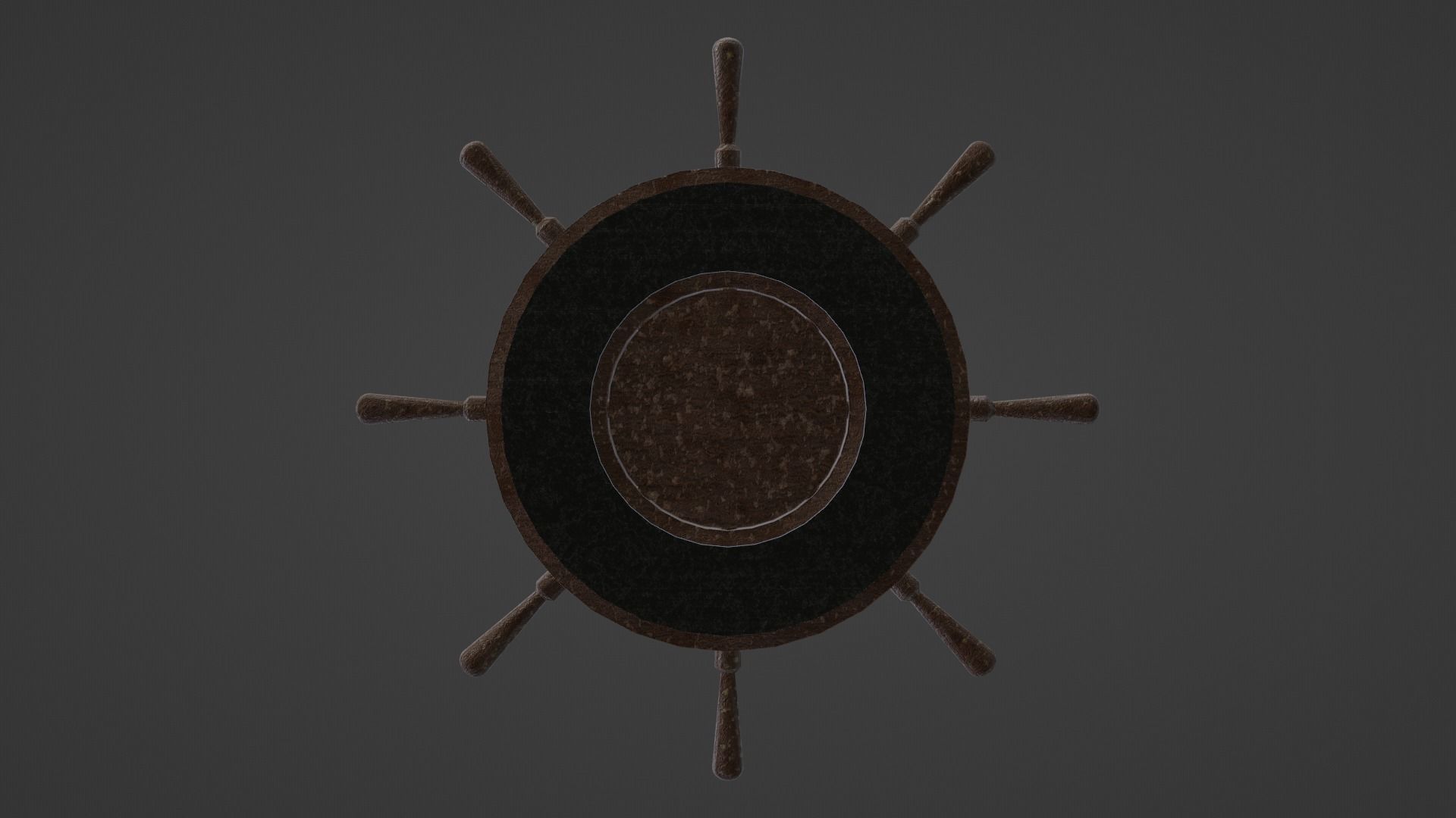 Ships Wheel Table Low-poly 3D model_16