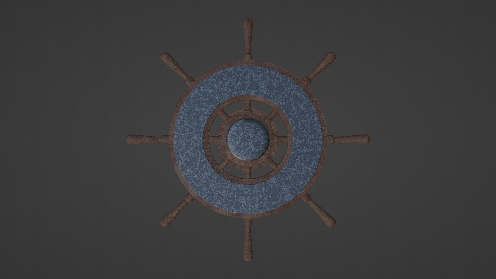 Ships Wheel Table Low-poly 3D model_4